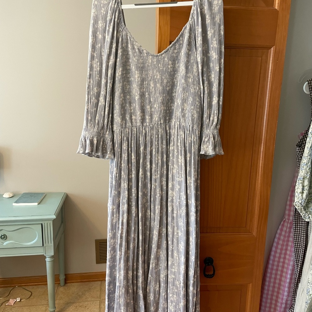 NLT Pearl Grey midi dress